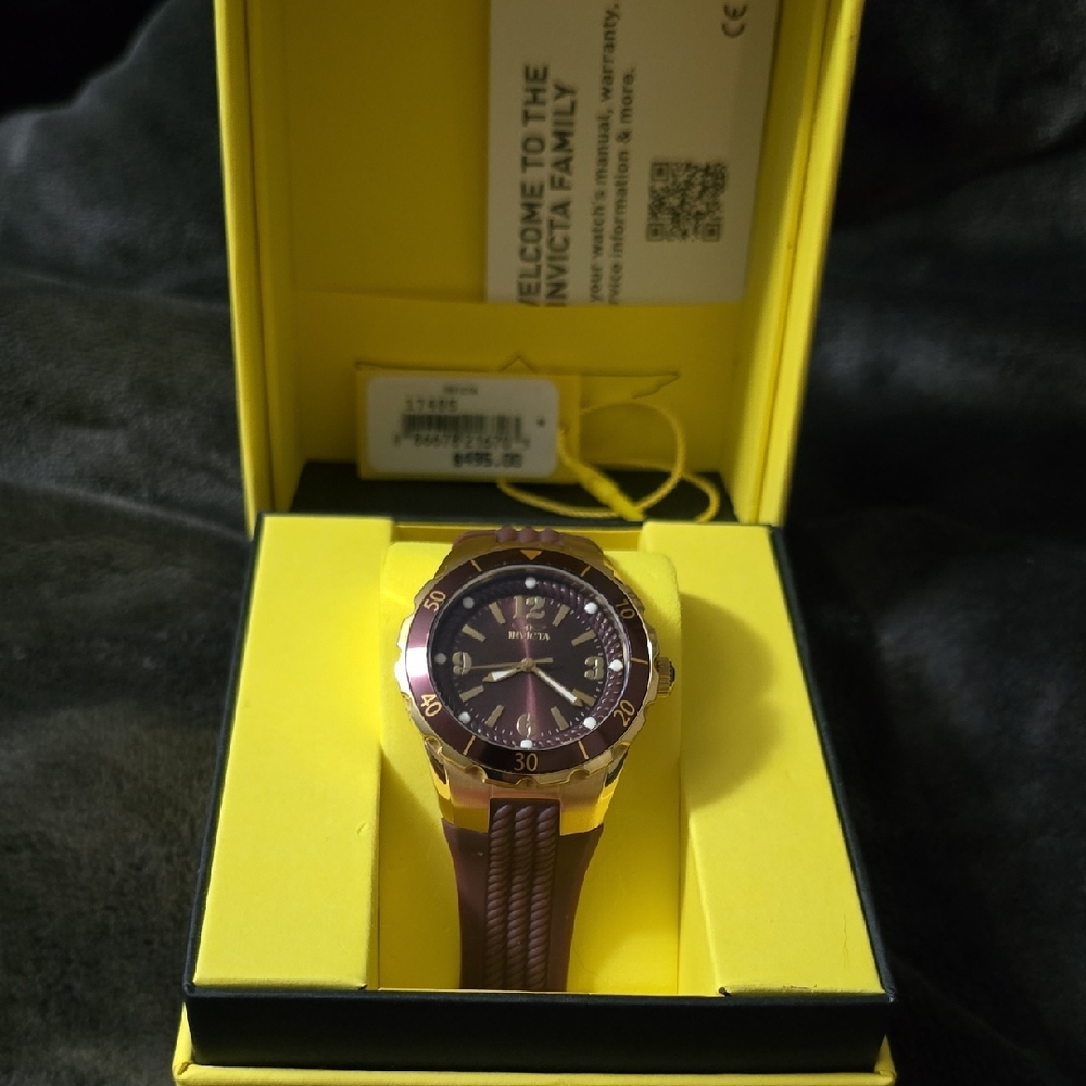 Invicta Gold and Brown Dive Watch